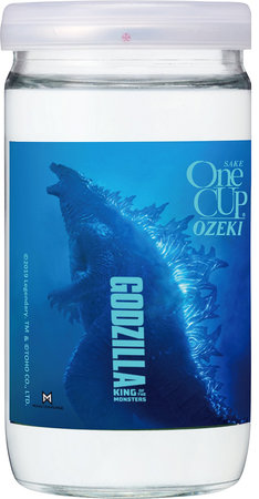 「上撰ワンカップ ゴジララベル 180ml 瓶詰」ゴジラ (c)2019 Legendary