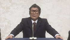 ビートたけしが参加するコント「新元号発表」のワンシーン。(c)NHK