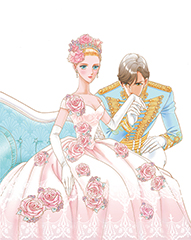 「さいとうちほ画集 NEE LA ROSE-薔薇に生まれて-」の表紙イラスト。