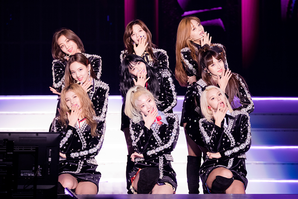 「TWICE DOME TOUR 2019 "#Dreamday"」東京・東京ドーム公演の様子。