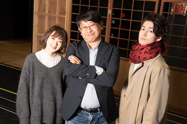左から生駒里奈、毛利亘宏、松田凌。